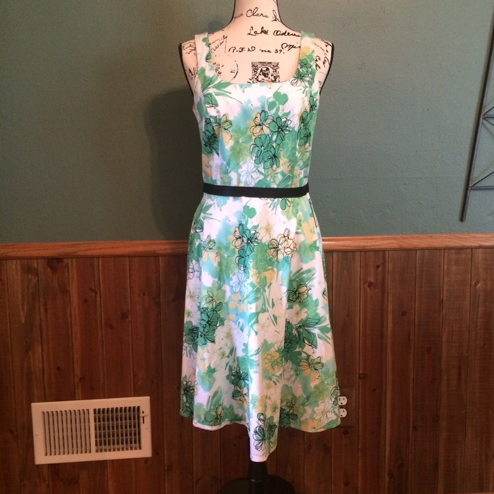 Multi-colored Summer Dress, Size 8