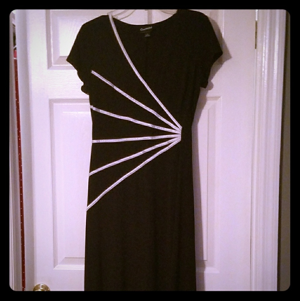 Capped sleeve cocktail dress