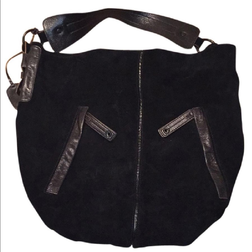 BCBG Suede Hobo Bag