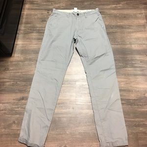 H&M grey slim fit khaki pants