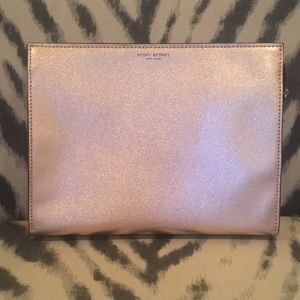 Henri Bendel rose gold pouch