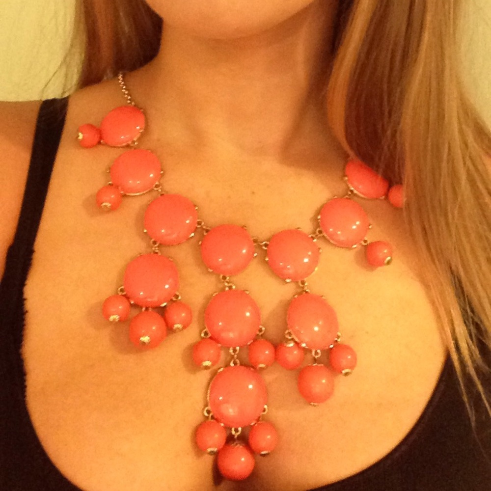 Statement bubble necklace