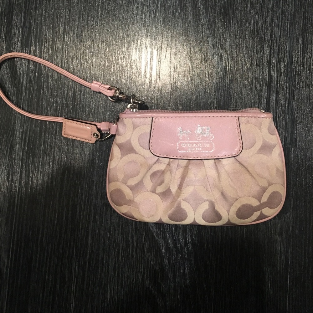 Coach Pink Wristlet