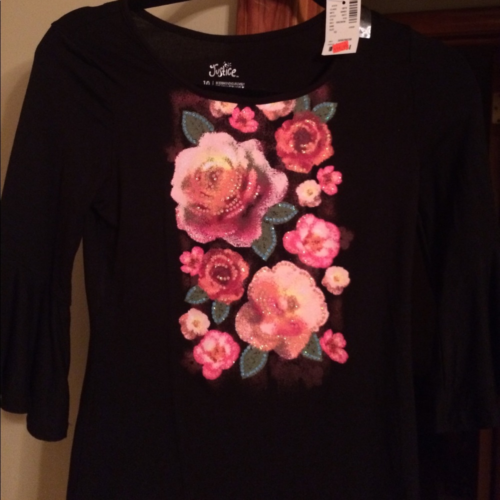 Justice long sleeve girls top