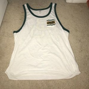 Baylor vs pink tank top