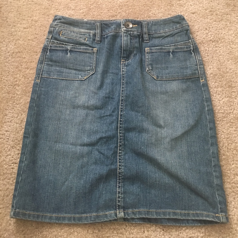 Denim woman wrap/pencil skirt