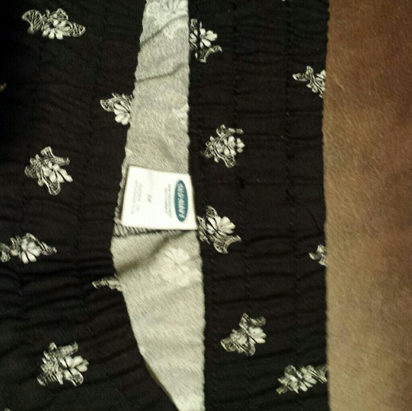 OLD NAVY Jogger, BLK & WHT Cotton Print Pants-M - Picture 5 of 5