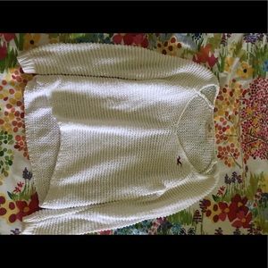 Hollister white knit sweater