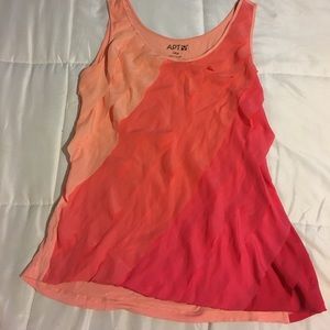Apt. 9 tank top Pink ruffles. Great shape.