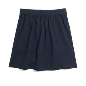 Madewell Navy Blue Ponte Swivel Mini Skirt