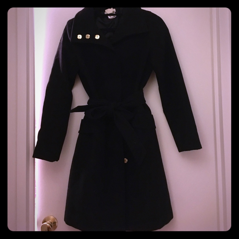 H&M, Size 6, Black Peacoat, NEW WITH TAGS