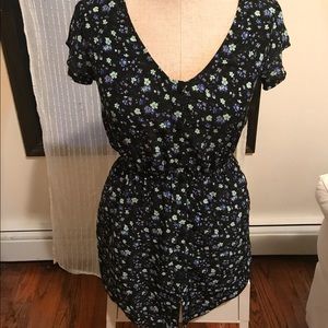 Short sleeve floral summer dress