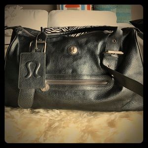 Lululemon leather gym bag