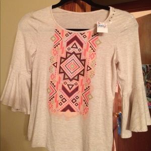 Justice long sleeve girls top. New with tag.