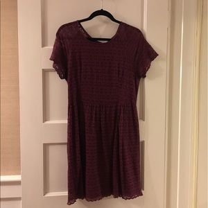 Free People Burgundy Dress size 10