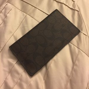 Coach Check Book Holder