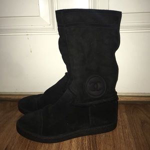Authentic Chanel Mid Calf Boots