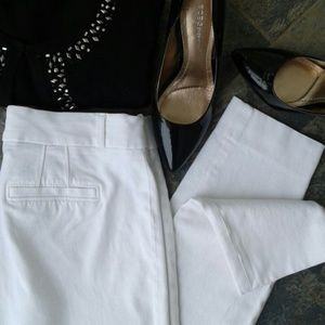 Banana Republic White Sloan Pants Size 2 Long