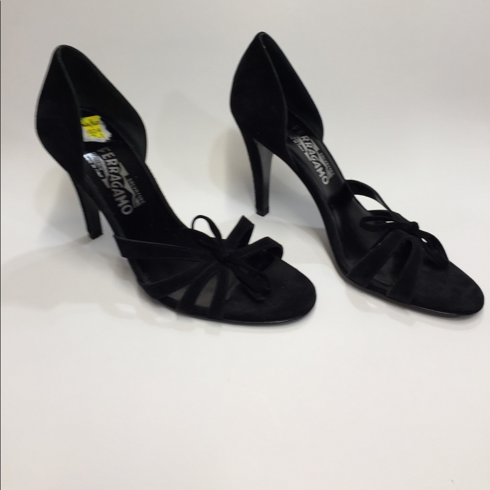 ( SALVATORE FERRAGAMO ) Open Toe Heel