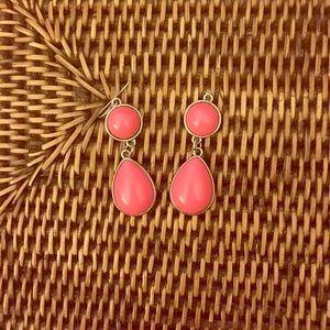 Pink dangle earrings