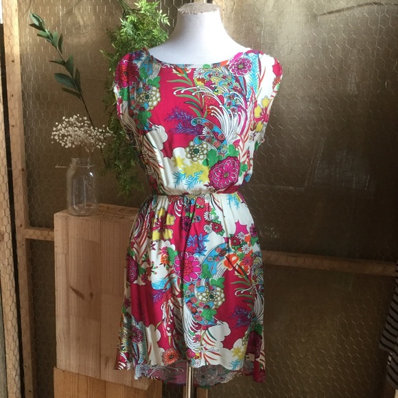 Floral High/Low Dress - Picture 1 of 3
