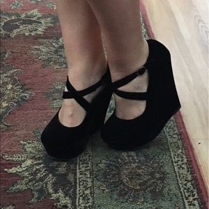 Wedge Mary Janes