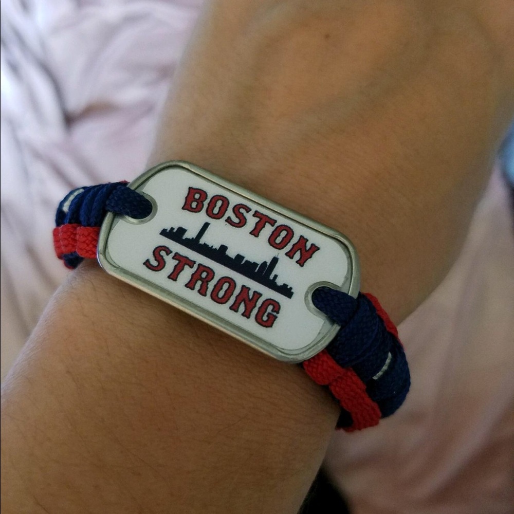 Boston Strong survival strap bracelet