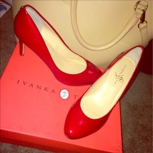 REPOSH! Ivanka Trump Cherry Red Heel 3.5"