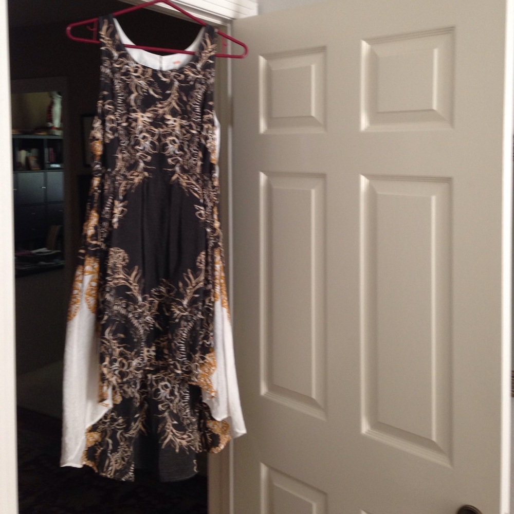 Free people dress with lace back detail!