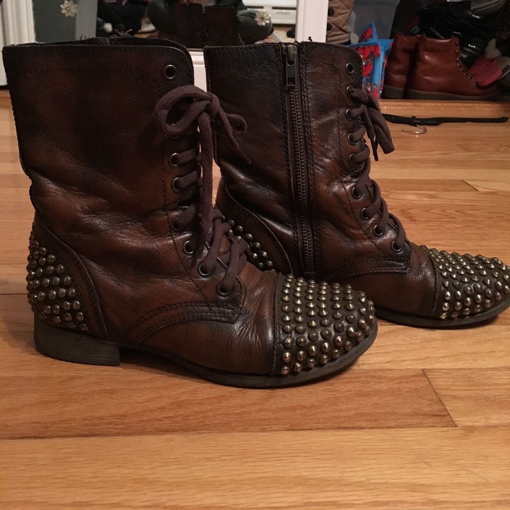 Steve Madden Studded Combat Boots