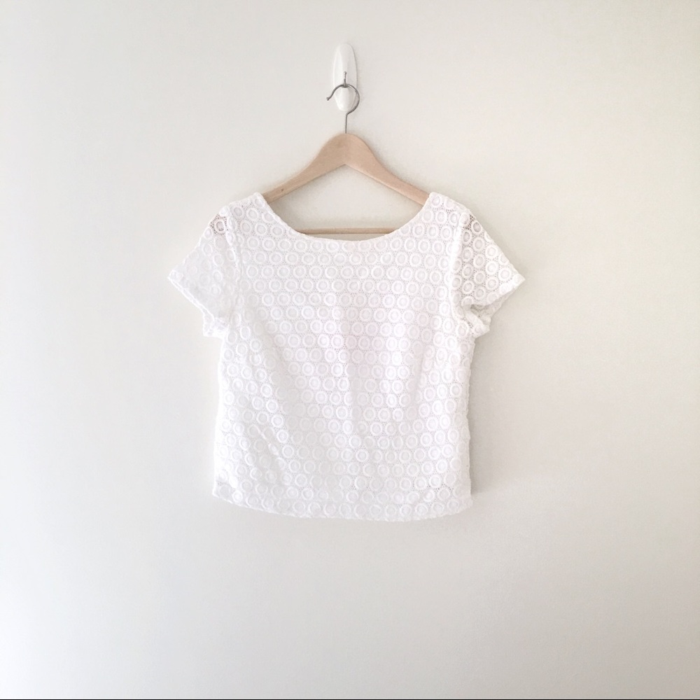 Lilly Pulitzer for Target cropped eyelet shirt