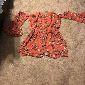 Off the shoulder Romper