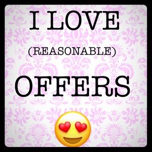Don't be afraid to send me offers 🙈