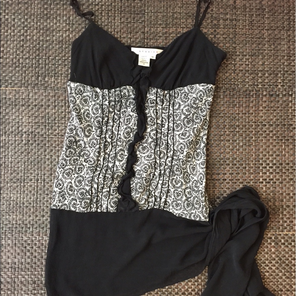 Black and white dress/shirt