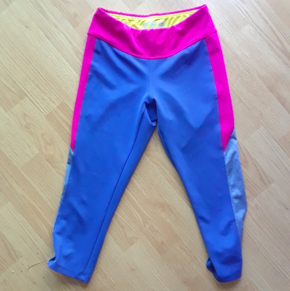Purple workout capris