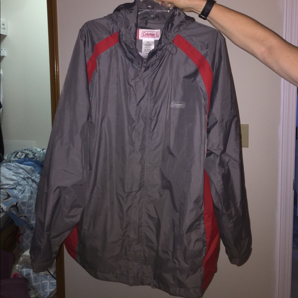 Coleman's men's rain jacket (Ohio state colors)