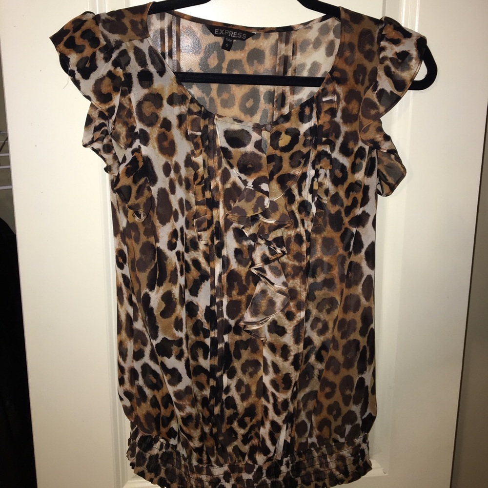 Cheetah print Express blouse