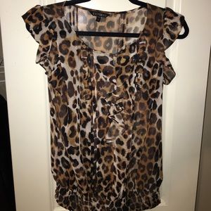 Cheetah print Express blouse