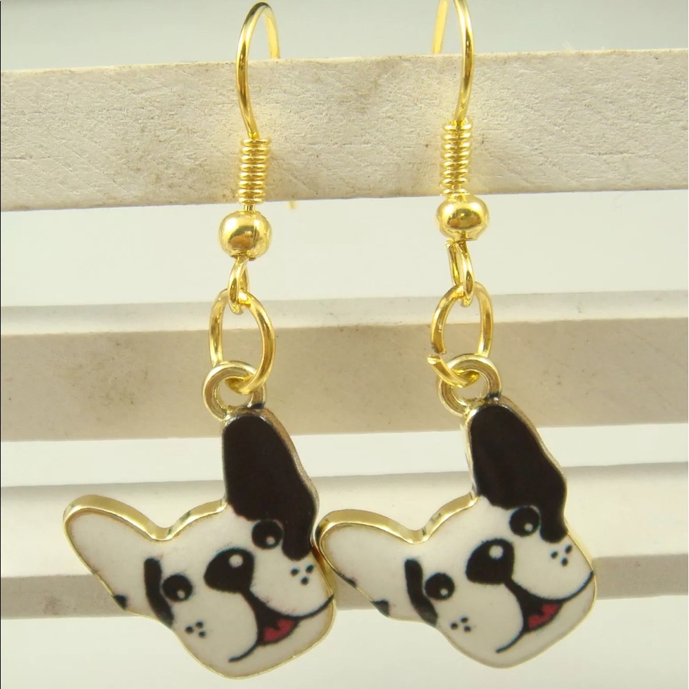 5/$25 cute frenchie French bulldog dog earring