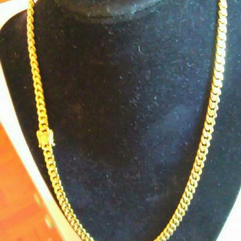 14k gold filled Cuban link chain