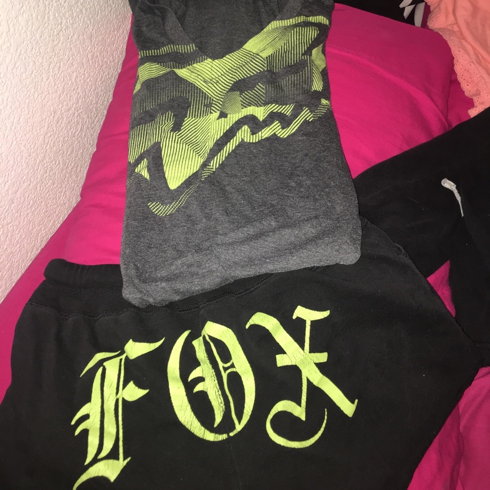 Fox outfit shorts and a v neck