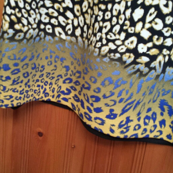 ILE ANIMAL PRINT DRESS W/BORDER SZ 14 - Picture 4 of 7