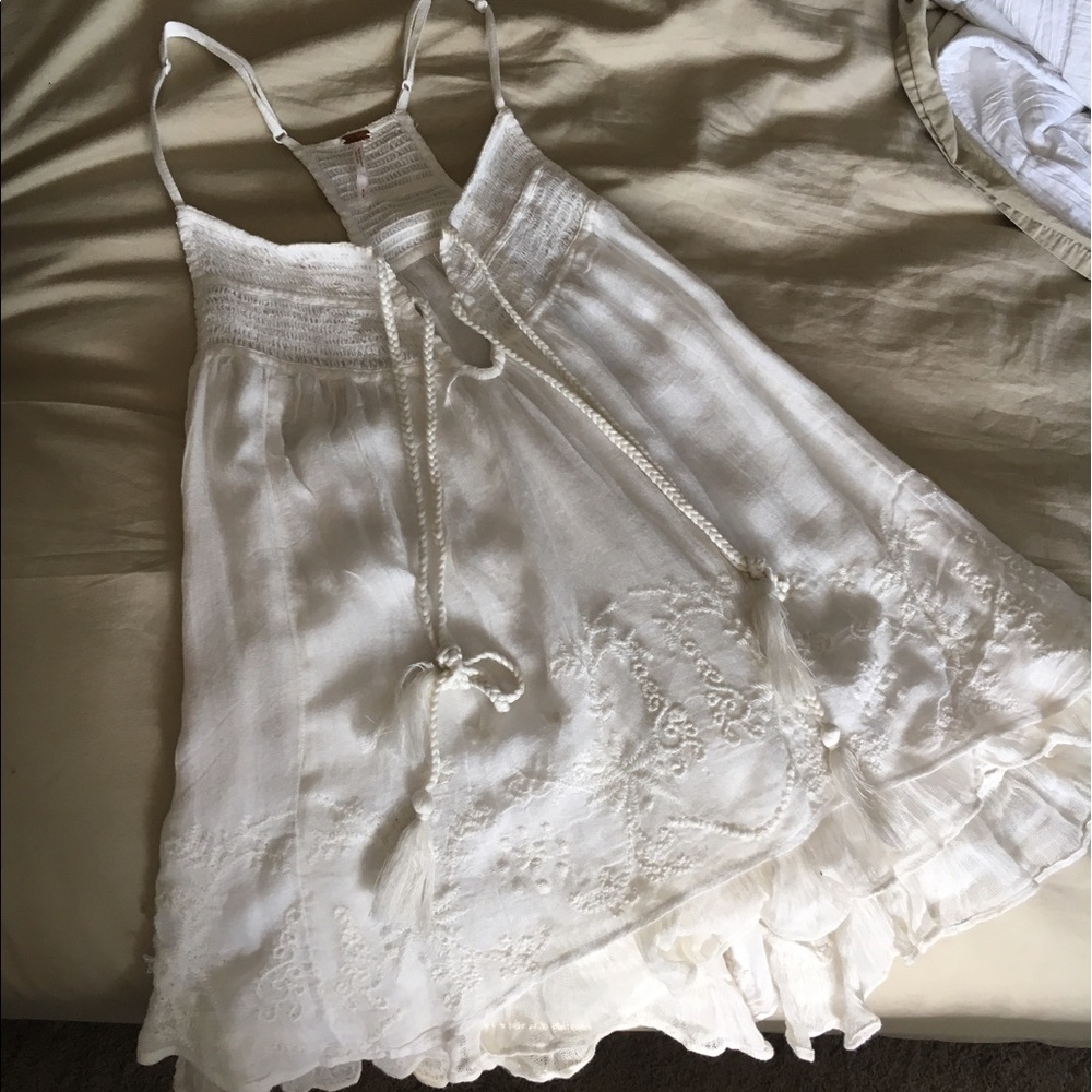 NWOT Free People Racerback Handkerchief Blouse
