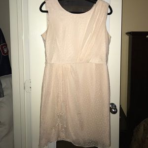 Light pink polka dot dress