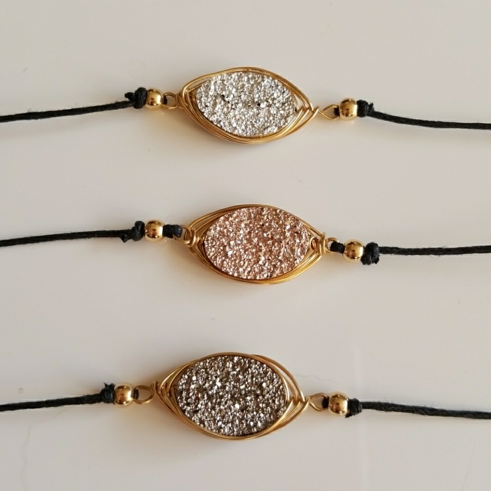 Druzy Wrap choker