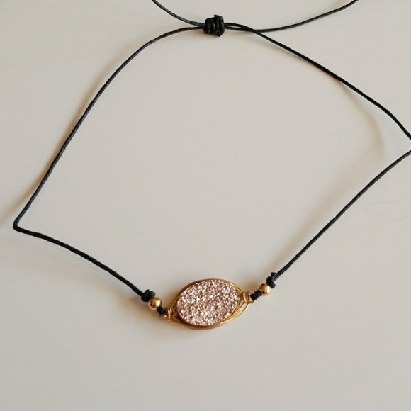 Druzy Wrap choker - Picture 3 of 4