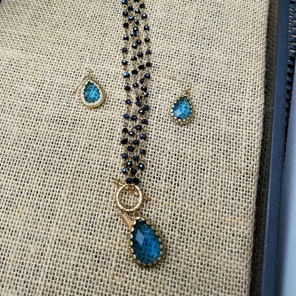 Necklace and earrings