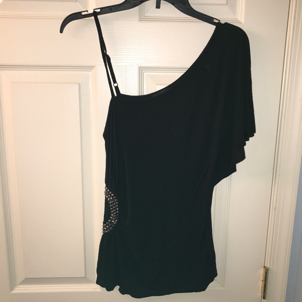 One Shoulder Cinched Tee
