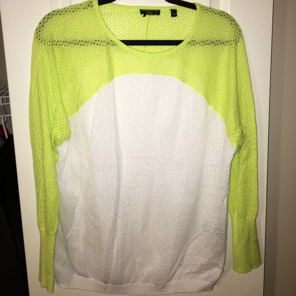 Yellow & white sweater