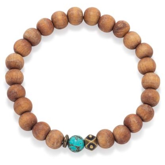 🆕Wood Bead Fashion Stretch Bracelet - Picture 2 of 4